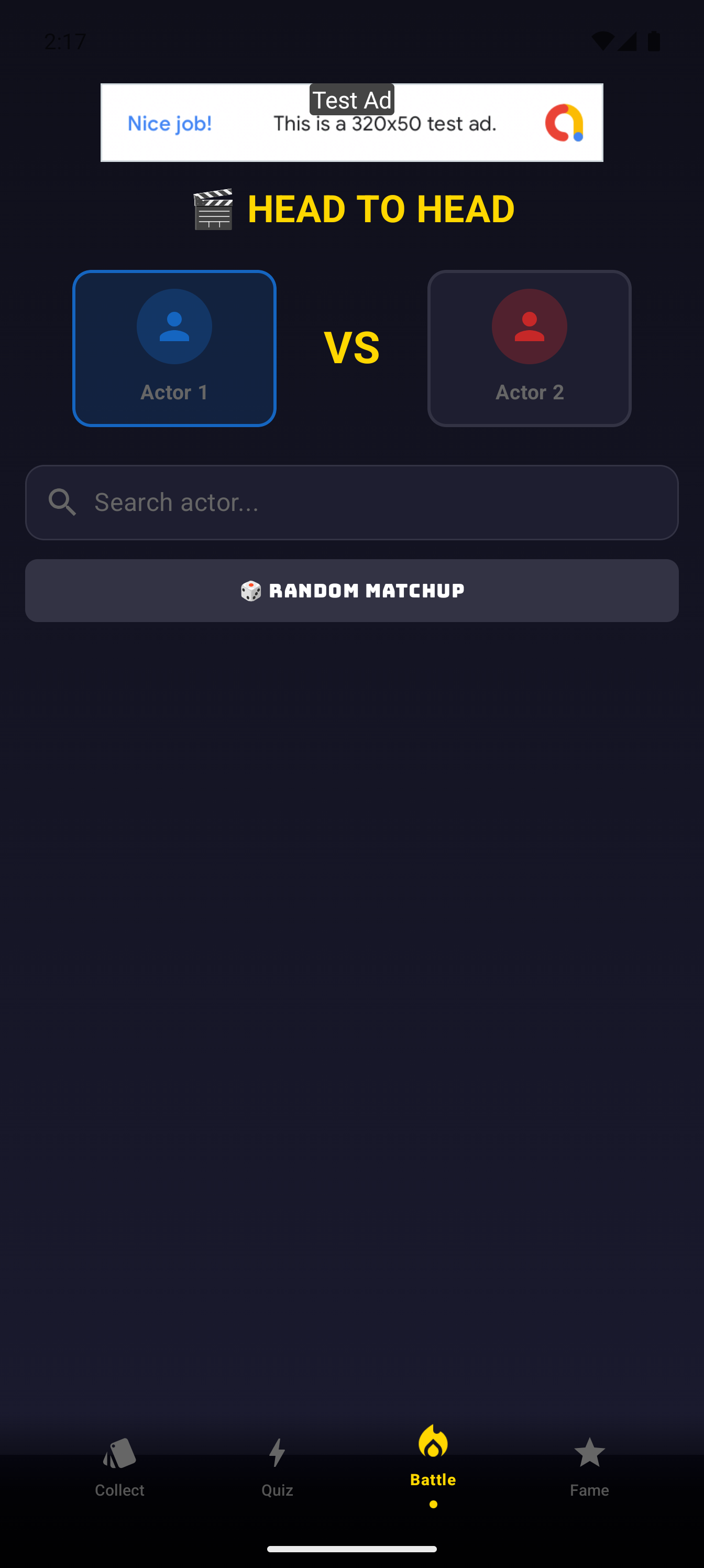 Actor battle