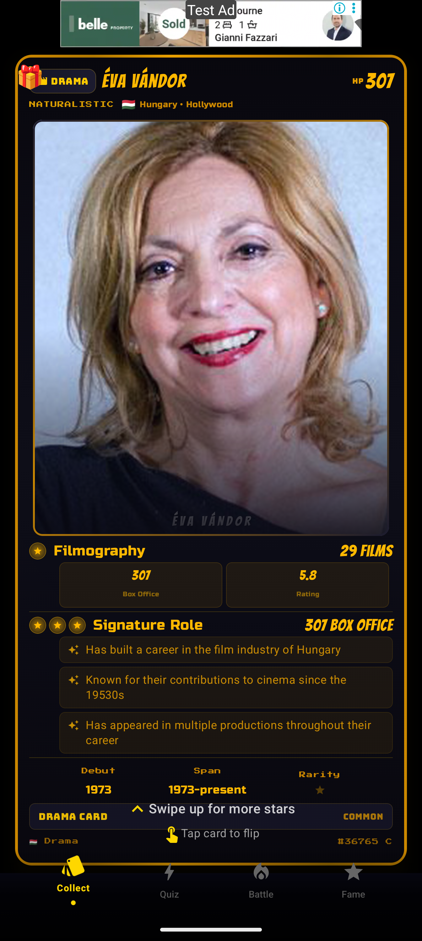 Card front